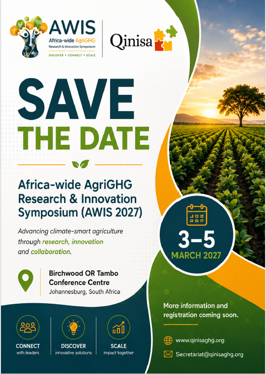 Save the date: Africa-wide AgriGHG Research & Innovation Symposium (AWIS 2027)