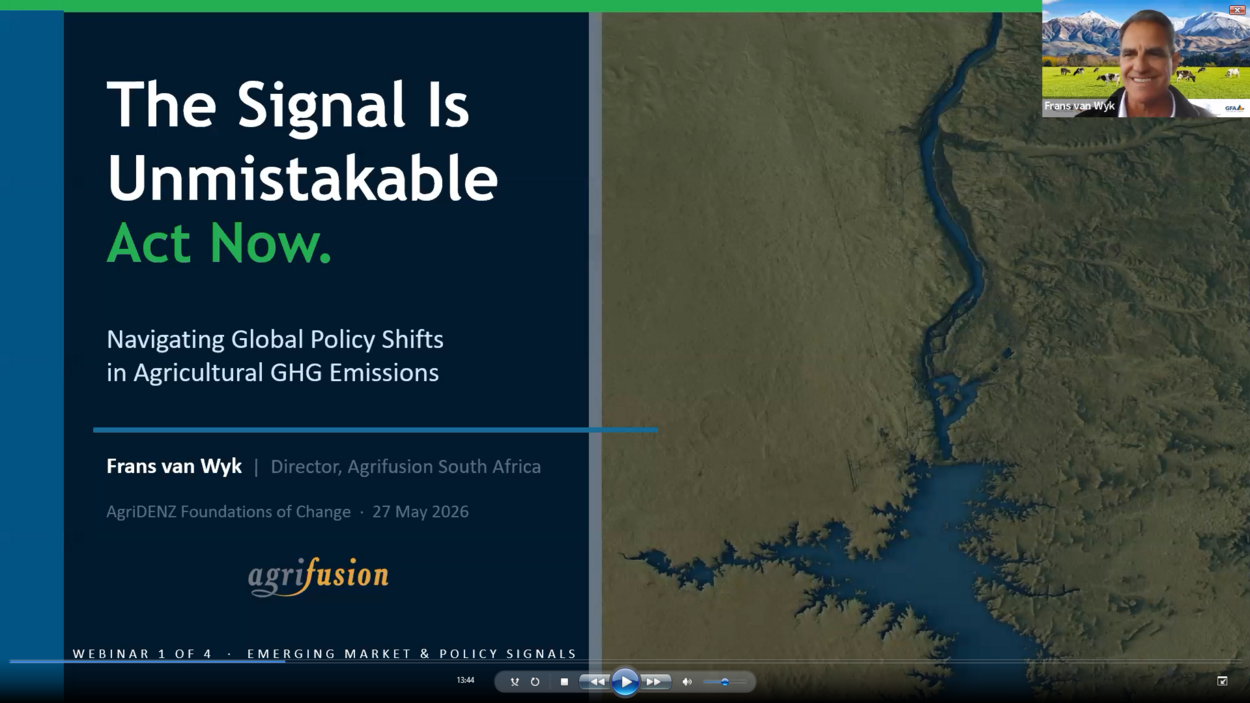 Recording of the AgriDENZ webinar: “What Is Driving Change? – Emerging Market and Policy Signals”
